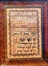 New La-D-Da CATHERINE'S BIG HEART Cross Stitch Pattern Chart