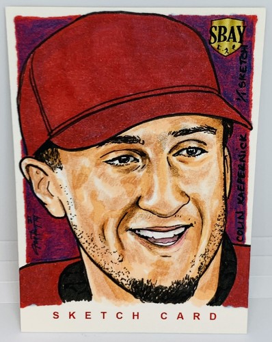 2014 SBAY Super Break Colin Kaepernick 1/1 Sketch Card RARE San Francisco 49ers - 第 2/3 張圖片
