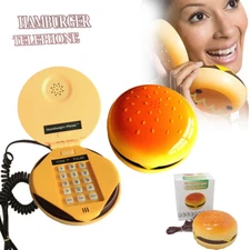 Creative Wired Hamburger Telephone Home Wired Telephone Birthday&Christmas Gift