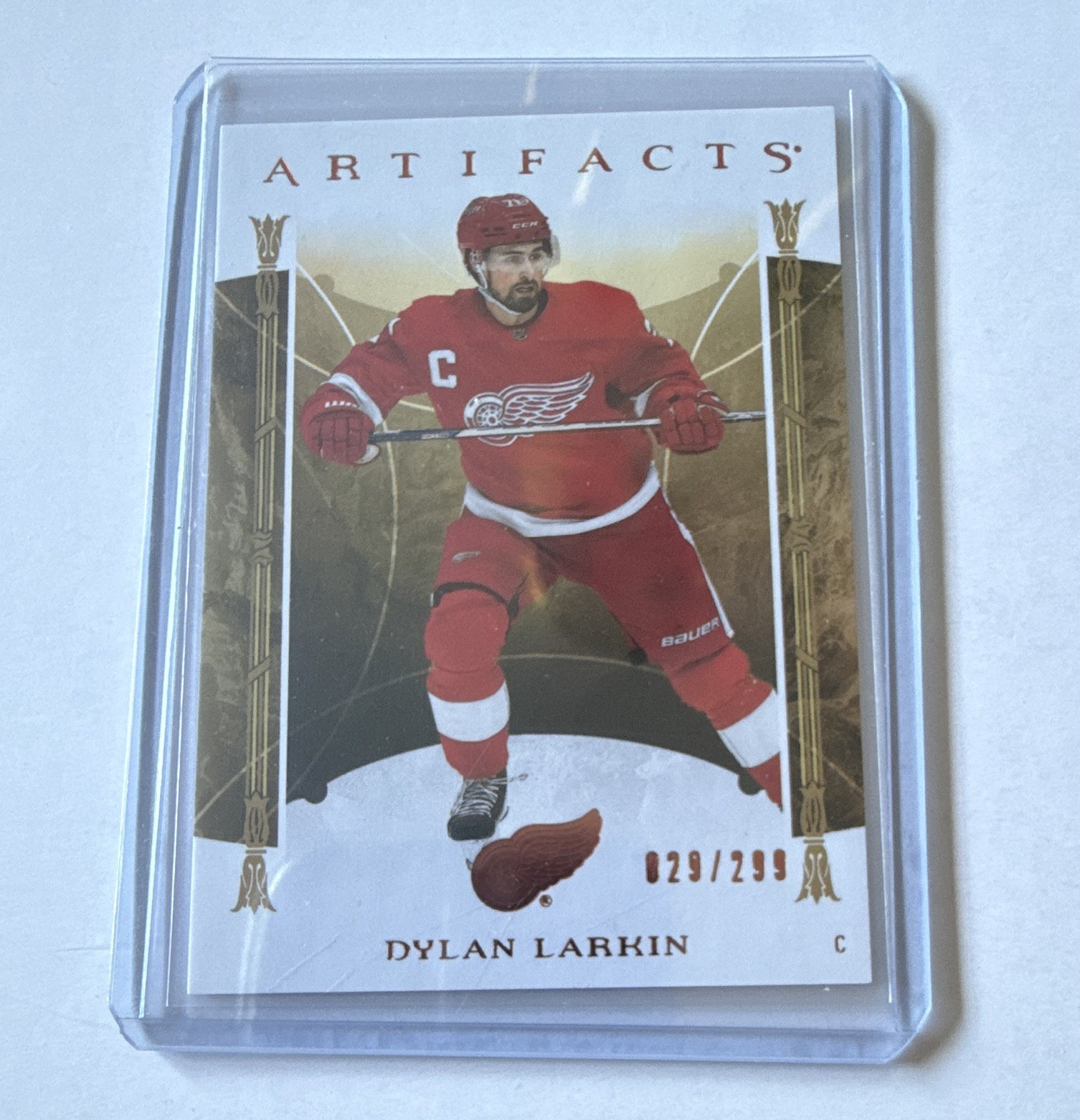 Upper Deck Artifacts 2022-23 Stars Dylan Larkin Red Wings #110 Copper 29/299