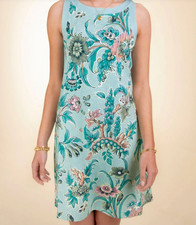 Spartina 449 Madolyn Dress Bridge Street Blue Dress Fairy Boho Beachy L