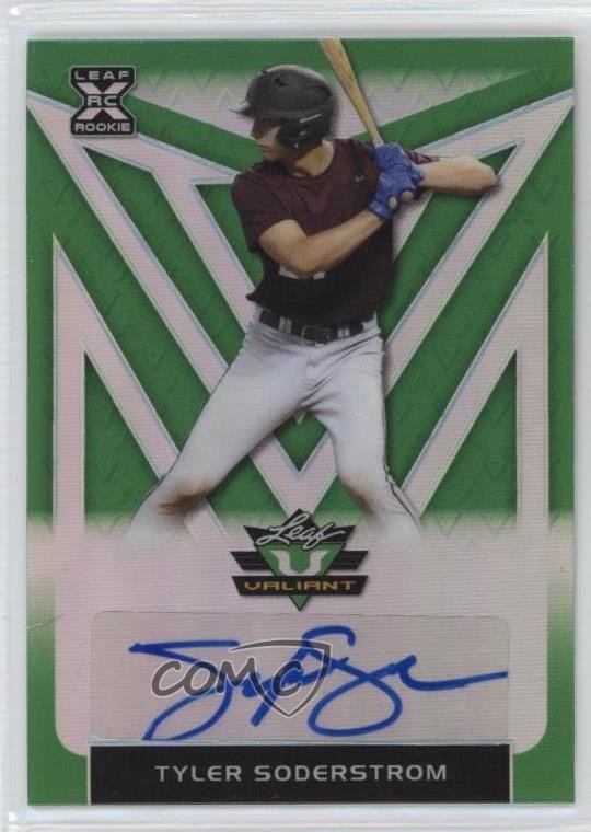 2020 Leaf Valiant 73/99 Tyler Soderstrom #BA-TS1 Auto 0s3