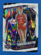 2025 #81 Shakira Austin Panini Prizm WNBA White Seismic Prizm Mystics