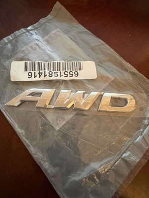NEW OEM HONDA EMBLEM NAMEPLATE ''AWD'' GENUINE 75719-TLA-A00