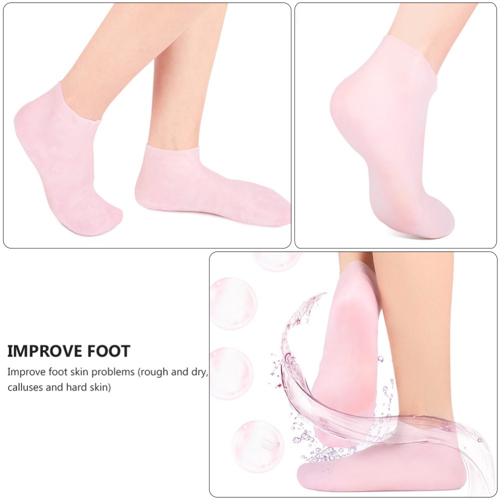 SAOLA 1 Paio di Calze Antisecco Anticracking Piedi Calzini Sole Pad Calzini Anticracking