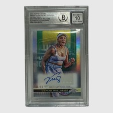 Venus Williams Signed Slabbed 2024 Topps Chrome Tennis Card Auto 10 Bas 04/99