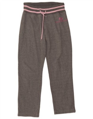 Sergio Tacchini Womens Tracksuit Trousers UK 14 Medium Grey Cotton RO10