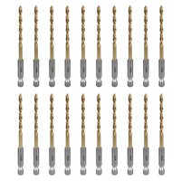 Hss Bohrerset 20-Teilig Ø 4 Mm Titan-Beschichtet Sechskantschaft