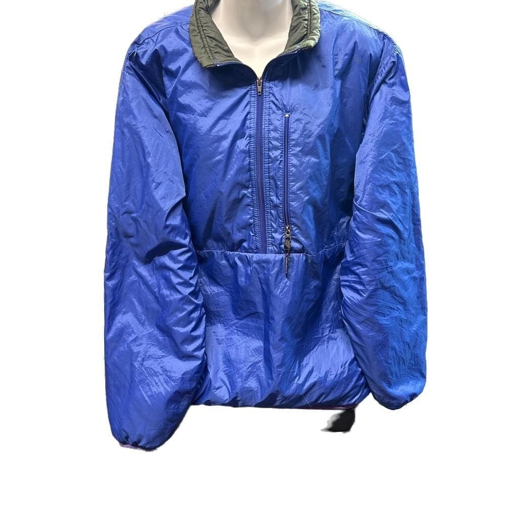 Vintage 90s Patagonia Puffball Pullover Insulated Jacket Made in USA Blue Medium