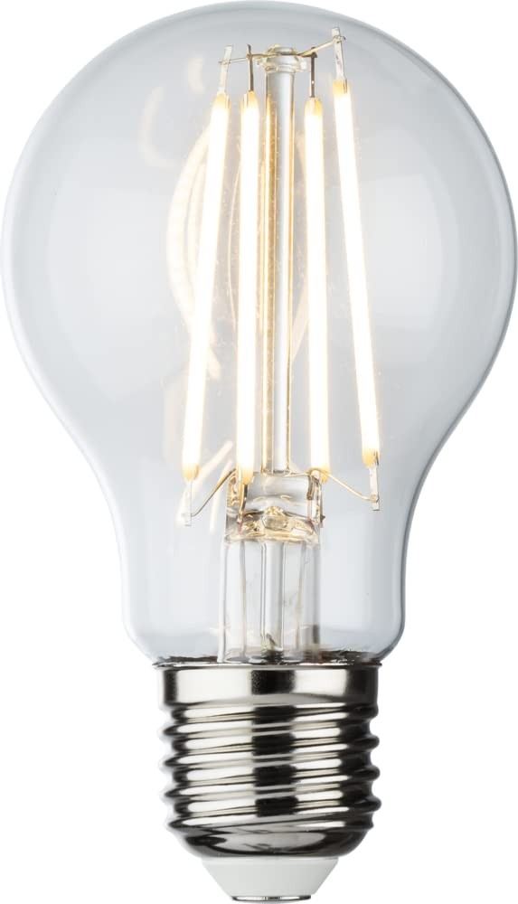 Knightsbridge 230V 8W LED ES Clear GLS Filament Lamp 2700K Dimmable Glass