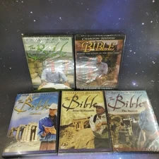 Charlton Heston 5 DVD Lot NEW Sealed The Bible Passion Genesis Moses Jesus READ!