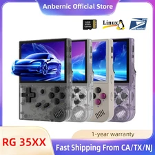 ANBERNIC 2024 RG35XX Handheld Game Player 4500+ Games 2600mAh Battery H700 Gift