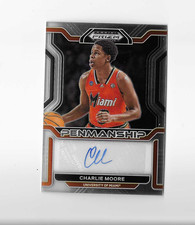 2022 Panini Prizm Draft Picks - CHARLIE MOORE - Penmanship Autograph Miami FL 💎