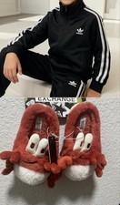 Adidas Boys Black Tracksuit Set with American Exchange Crab Slippers Size 13