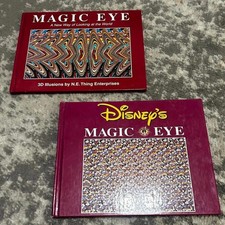 Scholastic Two Magic Eye Books The Magic Eye  Disney's Magic Eye