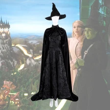 Elphaba Costume Wicked Cosplay Suit Fullset Handcrafted 2024 film