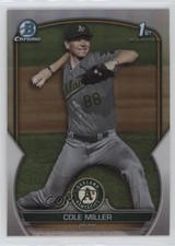 2023 Bowman Draft Chrome Refractor Cole Miller #BDC-51 12yh