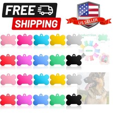 20pcs Blank Dog Tags,Metal Dog Tag Blanks for Engraving, Double-Sided Bulk Do...