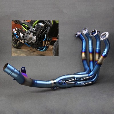 For Kawasaki Z900 2017-2025 Exhaust Header Front Link Pipe Slip On Full System