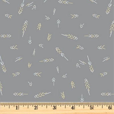 Lucky Day FLANNEL Grey Arrows F90972-94 100% Cotton Fabric By half yard
