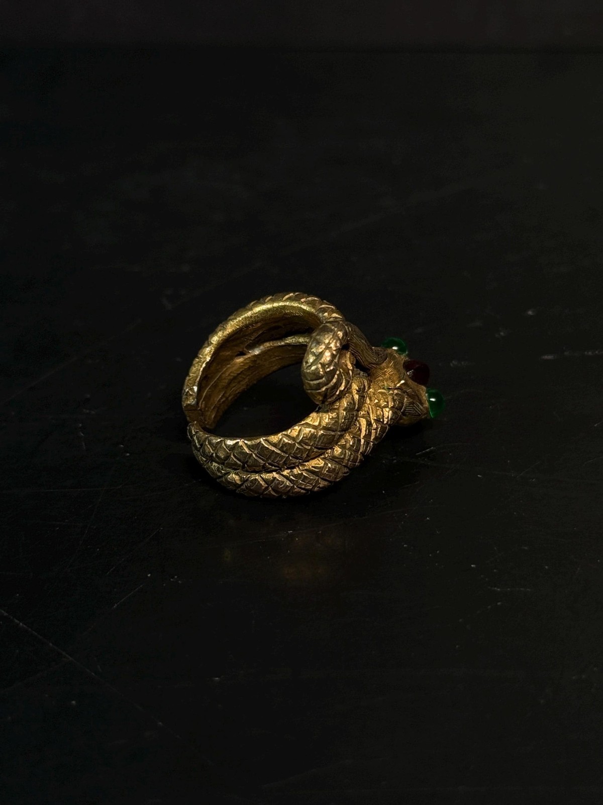 Vintage KJL Kenneth Jay Lane 332 Jeweled Cobra Ri… - image 7