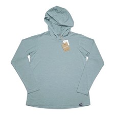 Patagonia Capilene  Cool Daily Hoody Women's LARGE Light Thermal Blue X-Dye NEW