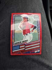 ANDREW JIMENEZ 2026 Panini Stars & Stripes Prizm RED WAVE PRIZM #146