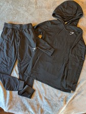 Gymshark Hoodie and Jogger Set Mens Small Black Critical line 2020 SS20 Training