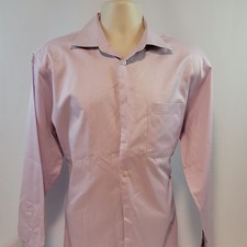 Pronto Uomo Non-Iron Fitted Dress Shirt Light Purple 100 Cotton 15.5 32/33