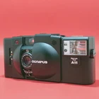 [All Works MINT] Olympus XA 2 w/ A11 Flash Rangefinder 35mm Film Camera JAPAN