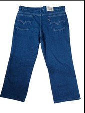 1970s Vintage American Orange Tab Levi's Action Jeans Made In USA 38x23 Hemmed