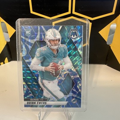 2025 Panini Mosaic - Rookies Quinn Ewers #308 Reactive Blue Mosaic Prizm (RC)