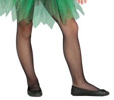 BLACK FISHNET TIGHTS, KIDS 7-10 YEARS
