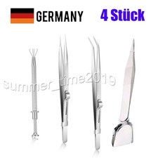4x Piercing Kugel Zange Schmuckkleber Pick Up Tool Pinzette Kugelhalter Greifer