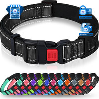 Verstellbares Hundehalsband Aus Neopren FüR GroßE Hunde, Reflektierend