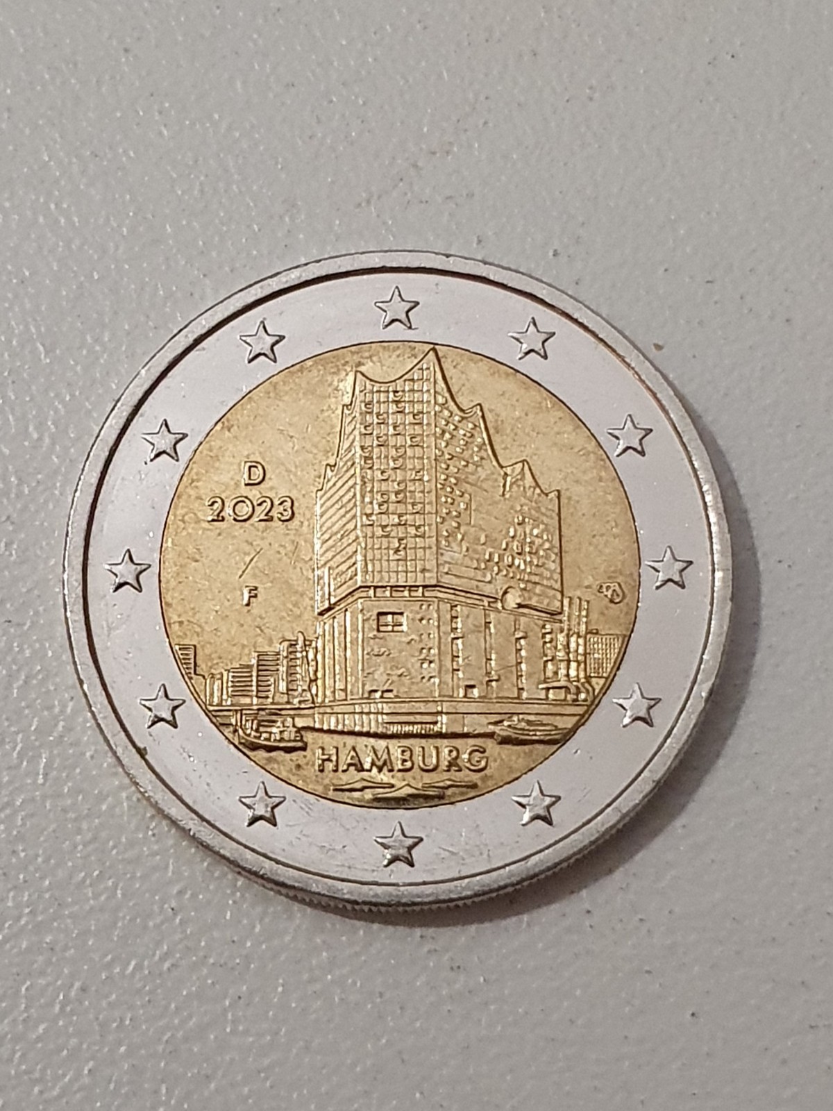 Pièce de 2 euro 2023  F Allemagne, Hambourg, La Philharmonie de l'Elbe