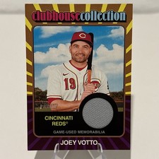 2024 Topps Heritage High Number Joey Votto Clubhouse Collection 29/99 Gold Reds