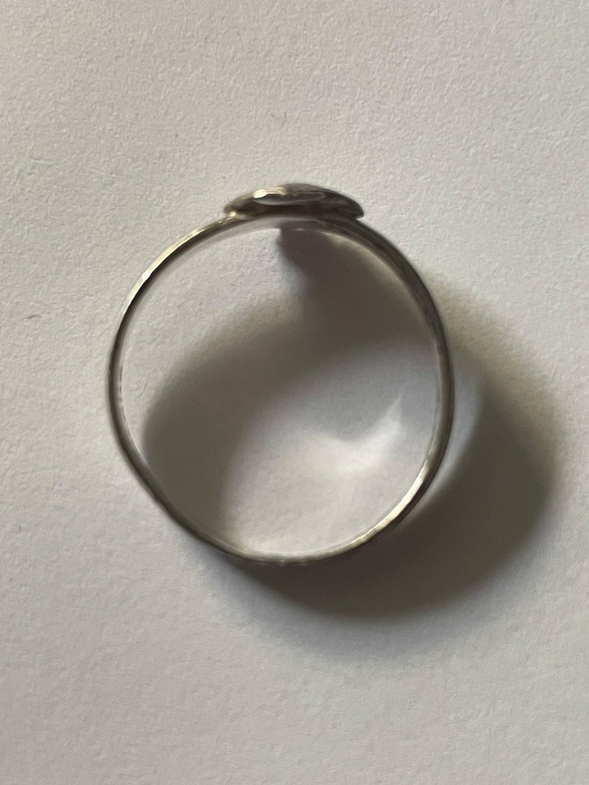 Sterling Silver 925  Ring Round Shell Seashell Bo… - image 3