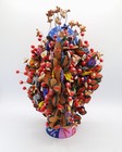 Mexican Tree of Life Sculpture 3 Sided Biblical Nativity Noah's Ark Folk Art 16" — photo 4