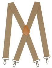 Men s Heavy Duty Belt Loops X Back 1.4 Inch Suspenders with 4 Snap Hooks K
