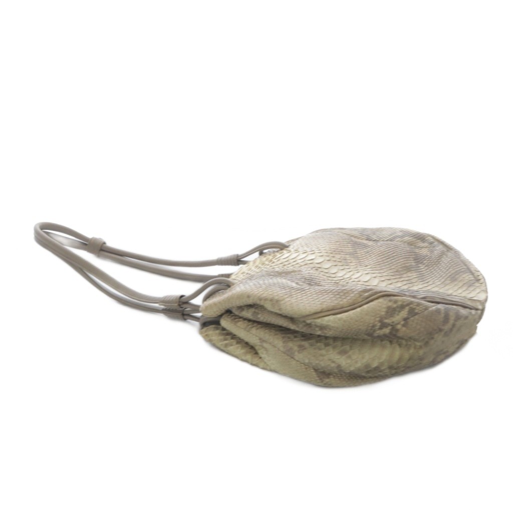 JRA JRA Shoulder Bag Python Pattern Leather Beige… - image 6