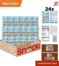 Mini Vanilla Creme Cookies 24 Pack Crispy Sandwich Cookies Snack Baked