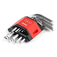 InbusschlüSsel Satz AMiO 01041 CRV Kurz Kugelkopf 9-Tlg HEX Set