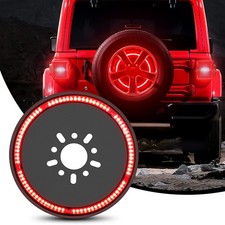 Nilight Spare Tire 3rd Brake Light for 2018-2025 Jeep Wrangler JK JKU JL JLU