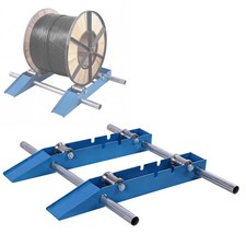 Heavy Duty Cable Reel Dispenser with Adjustable Wheel for Diameter 30cm To 120cm