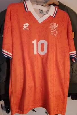 NETHERLANDS 1994 WORLD CUP HOME JERSEY - #10 BERGKAMP-CF | eBay