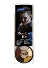 Zombie Makeup Kit - Complete 13 piece Halloween Kit with Full Color Instructions