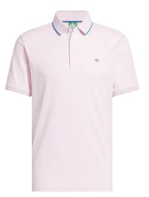 お値下adidasゴルフオリジナルスポロシャツ L クリンクピンク JH3862 adidas Originals Man's Size L Twistknit Trefoil Golf Polo JH3862