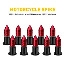 Motorcycle Windscreen Bolt SPIKE Kit Windshield Wind Bolts Screen Screw Black US