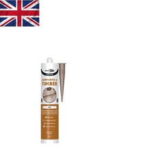 Water Resistant Brown Silicone Sealant for Wood - 290ml, Interior & Exterior